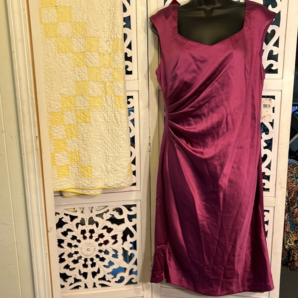Donna Rocco- size 12 Magenta cocktail dress.